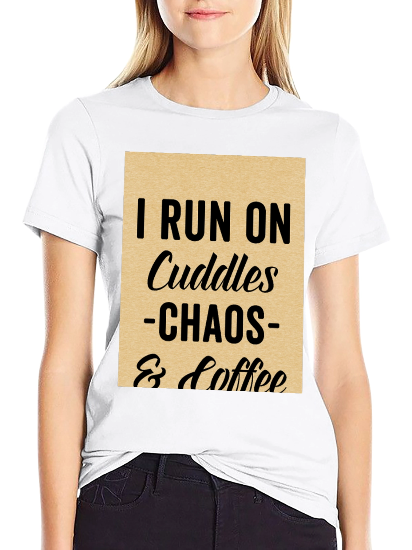 I Run on Cuddles Chaos & Coffee T-Shirt
