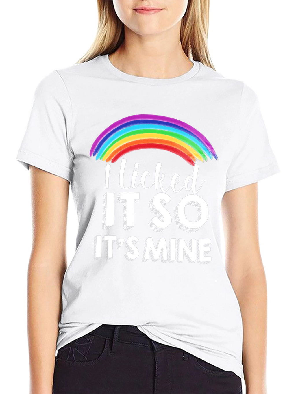 Licked It So Its Mine Rainbow T-Shirt