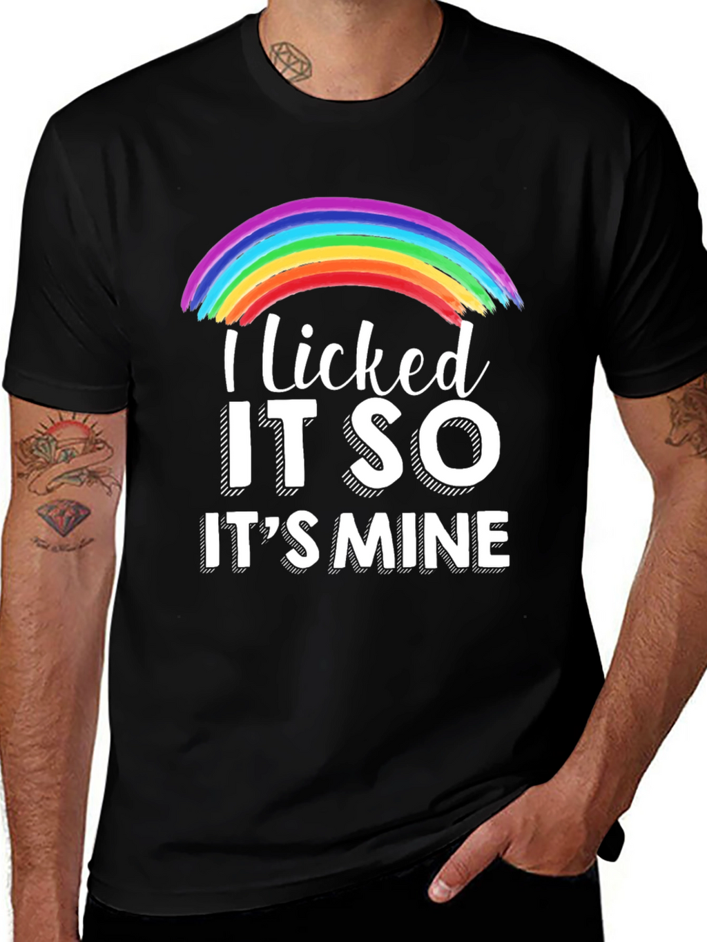 Licked It So Its Mine Rainbow T-Shirt