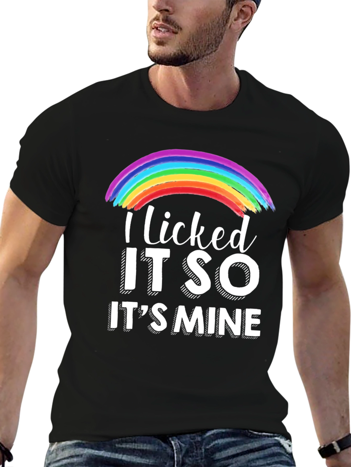 Licked It So Its Mine Rainbow T-Shirt