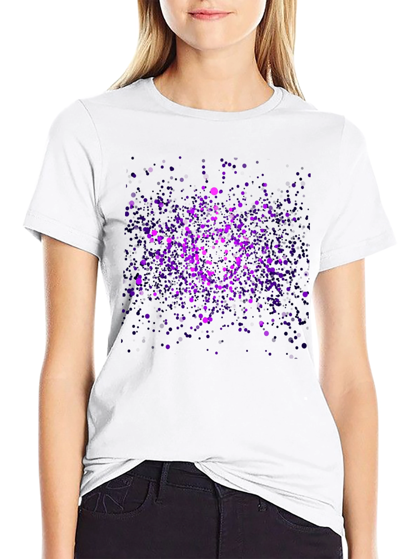 Cosmic Purple Splatter T-Shirt