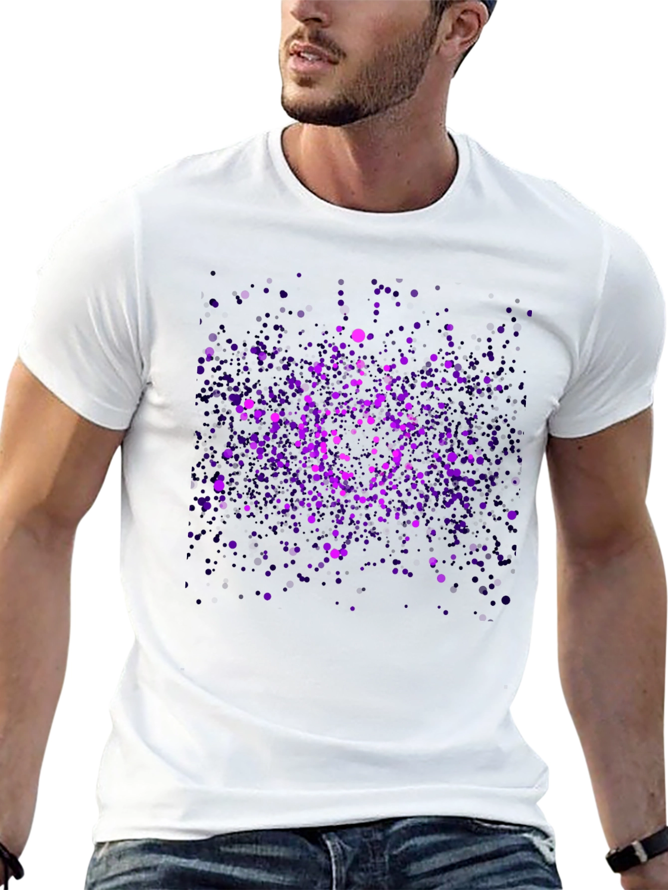Cosmic Purple Splatter T-Shirt