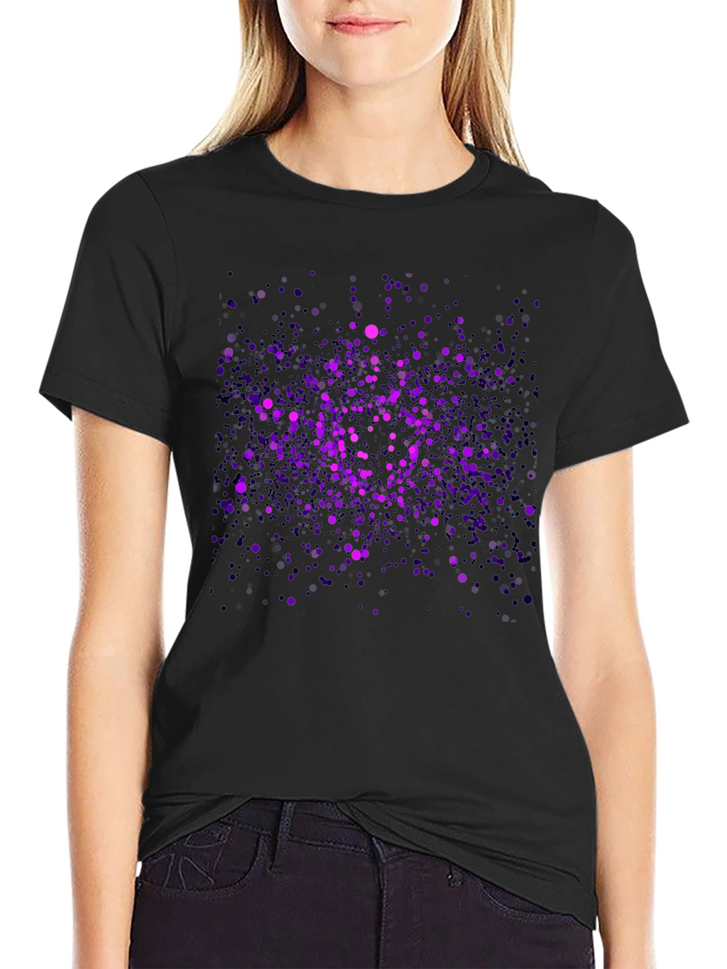 Cosmic Purple Splatter T-Shirt