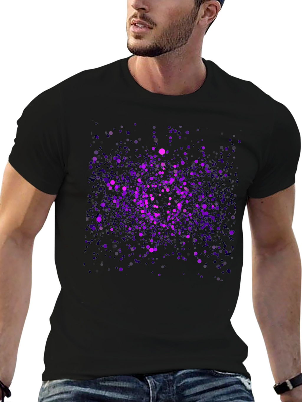 Cosmic Purple Splatter T-Shirt