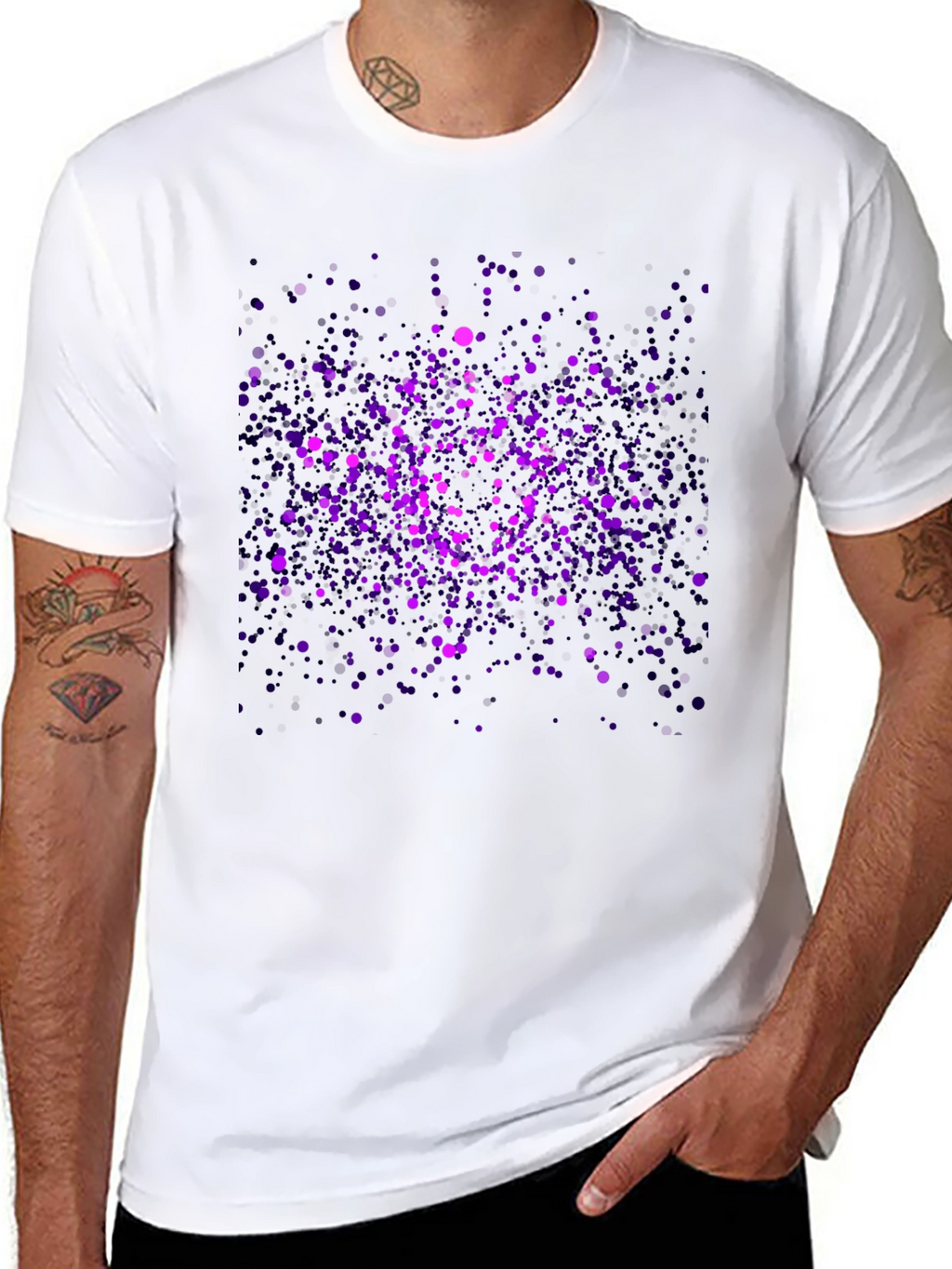 Cosmic Purple Splatter T-Shirt