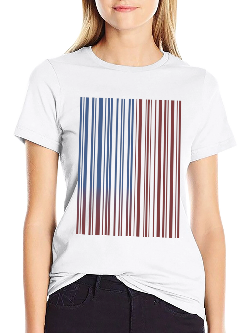 Barcode Design T-Shirt - Casual Style