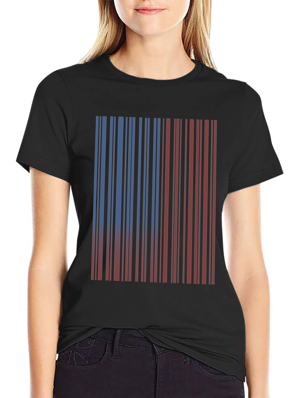 Barcode Design T-Shirt - Casual Style