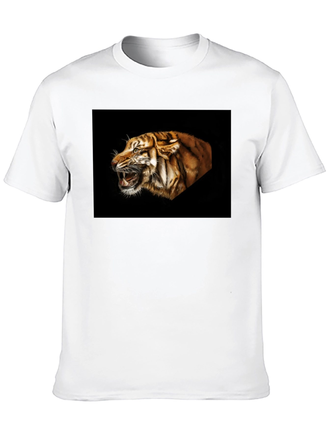 Black Tiger Graphic Tee - Bold Animal Print Shirt