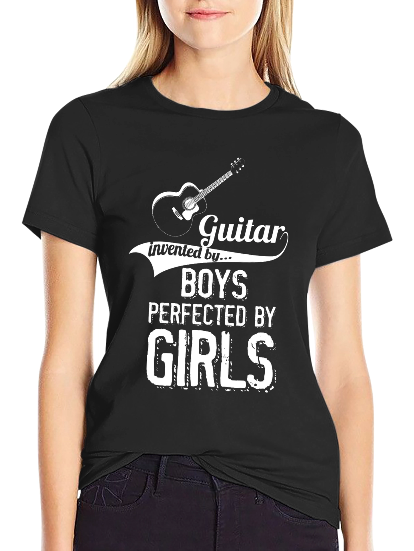 Guitar Invented By Boys Perfected By Girls T-Shirt