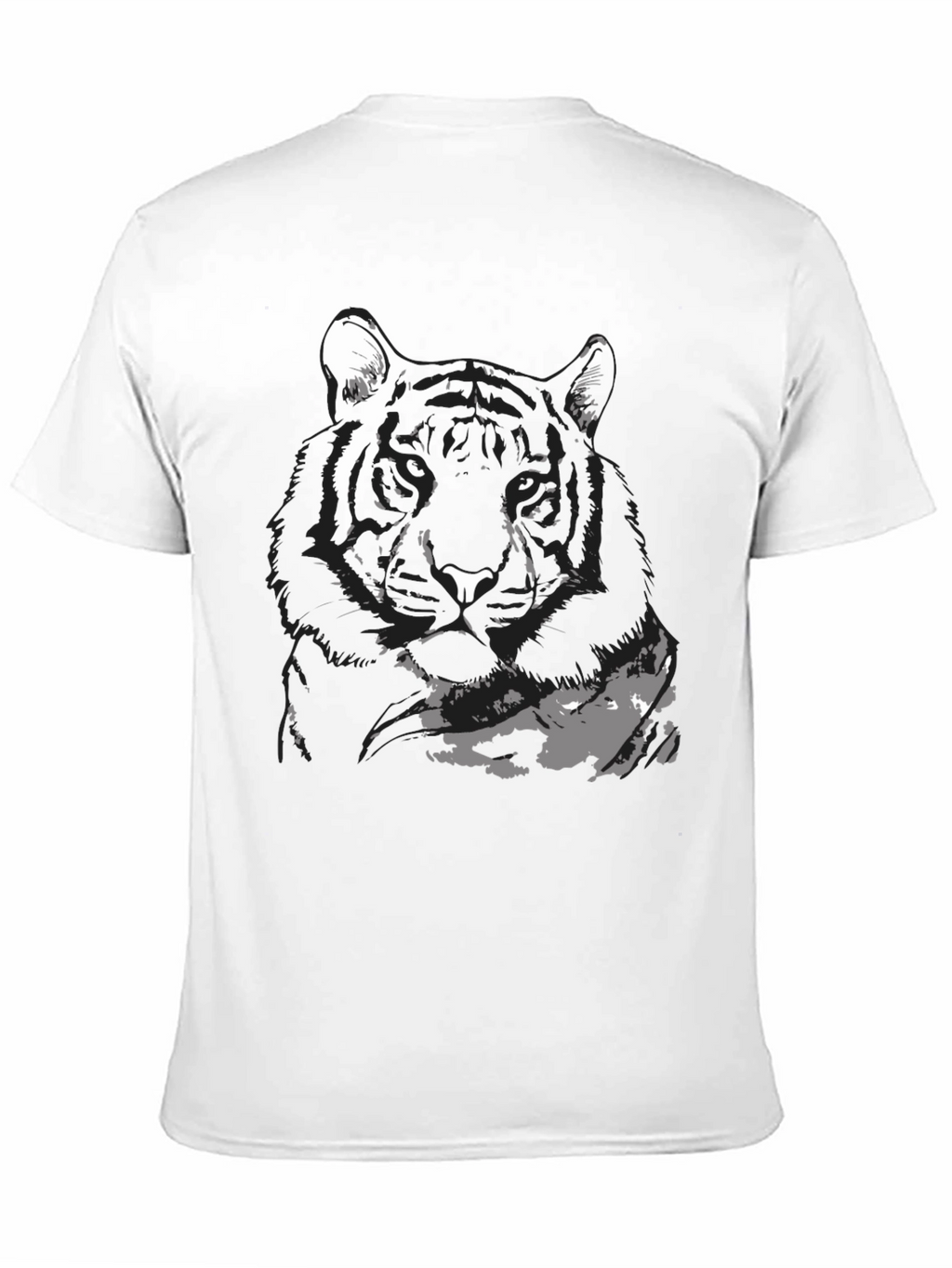 Black Tiger Graphic Tee - Mens Fashion