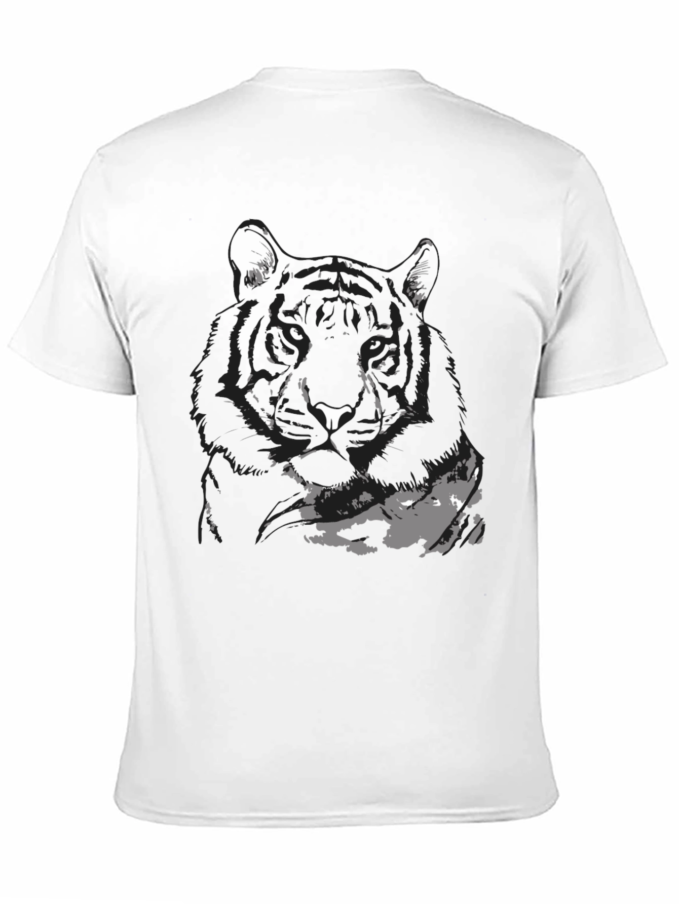 Black Tiger Graphic Tee - Mens Fashion