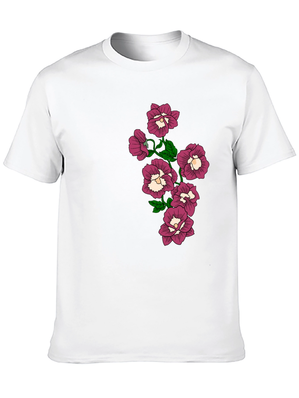 Floral T-Shirt - Black -  Graphic Tee