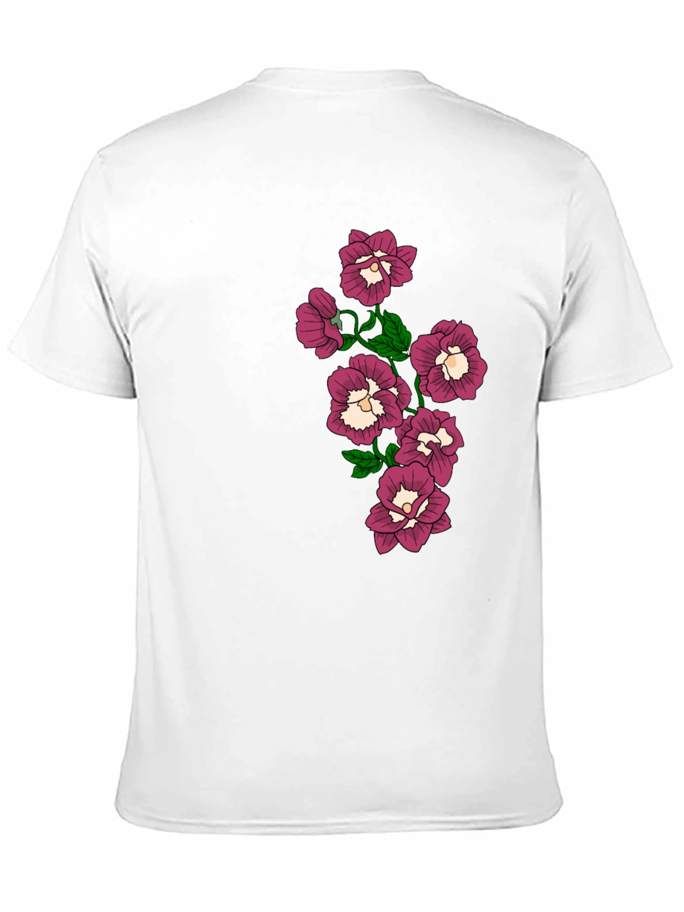 Floral T-Shirt - Black -  Graphic Tee