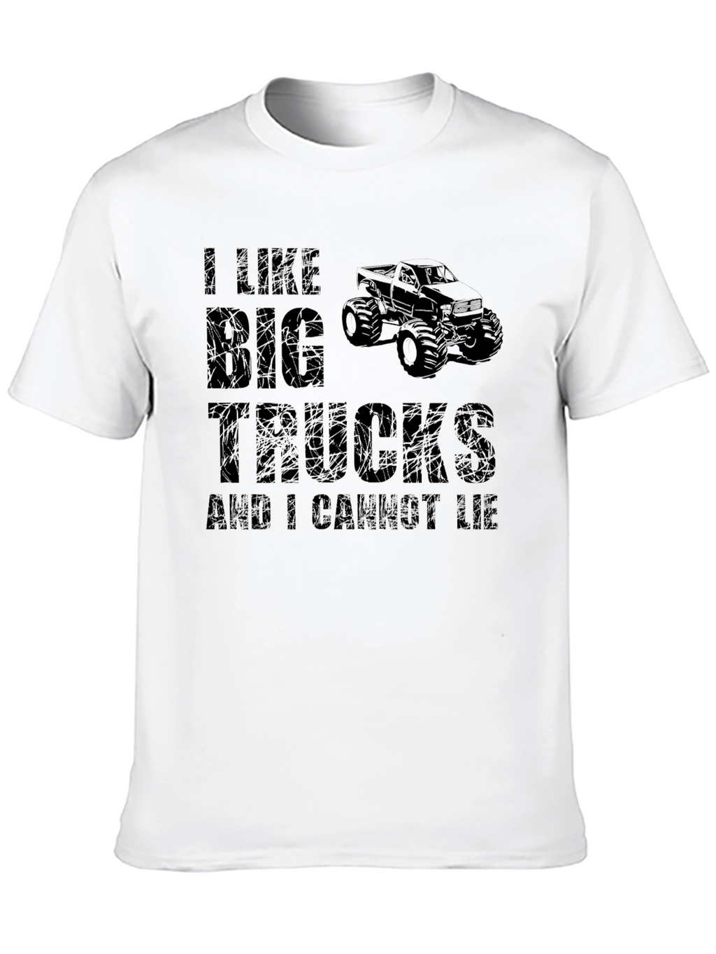 I Like Big Trucks Mens Black T-Shirt