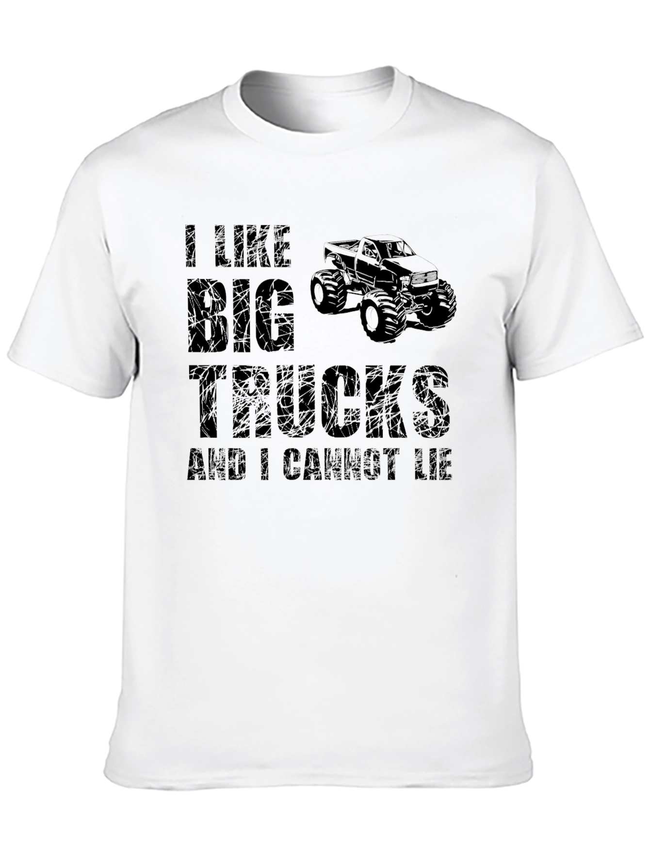 I Like Big Trucks Mens Black T-Shirt