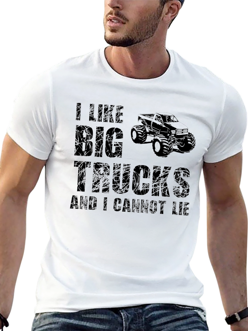 I Like Big Trucks Mens Black T-Shirt