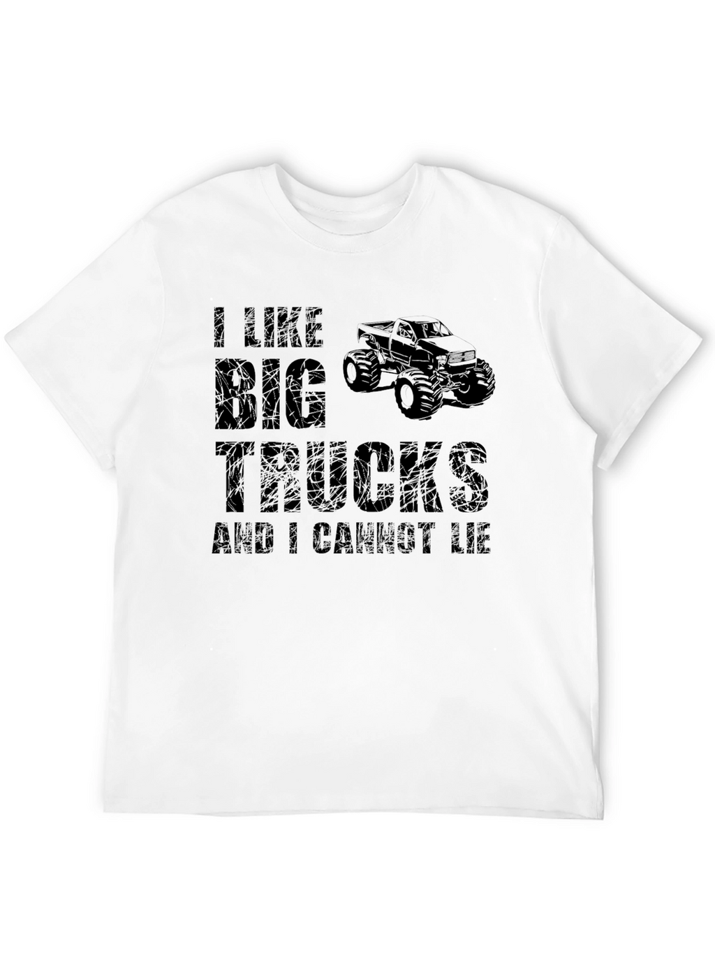 I Like Big Trucks Mens Black T-Shirt