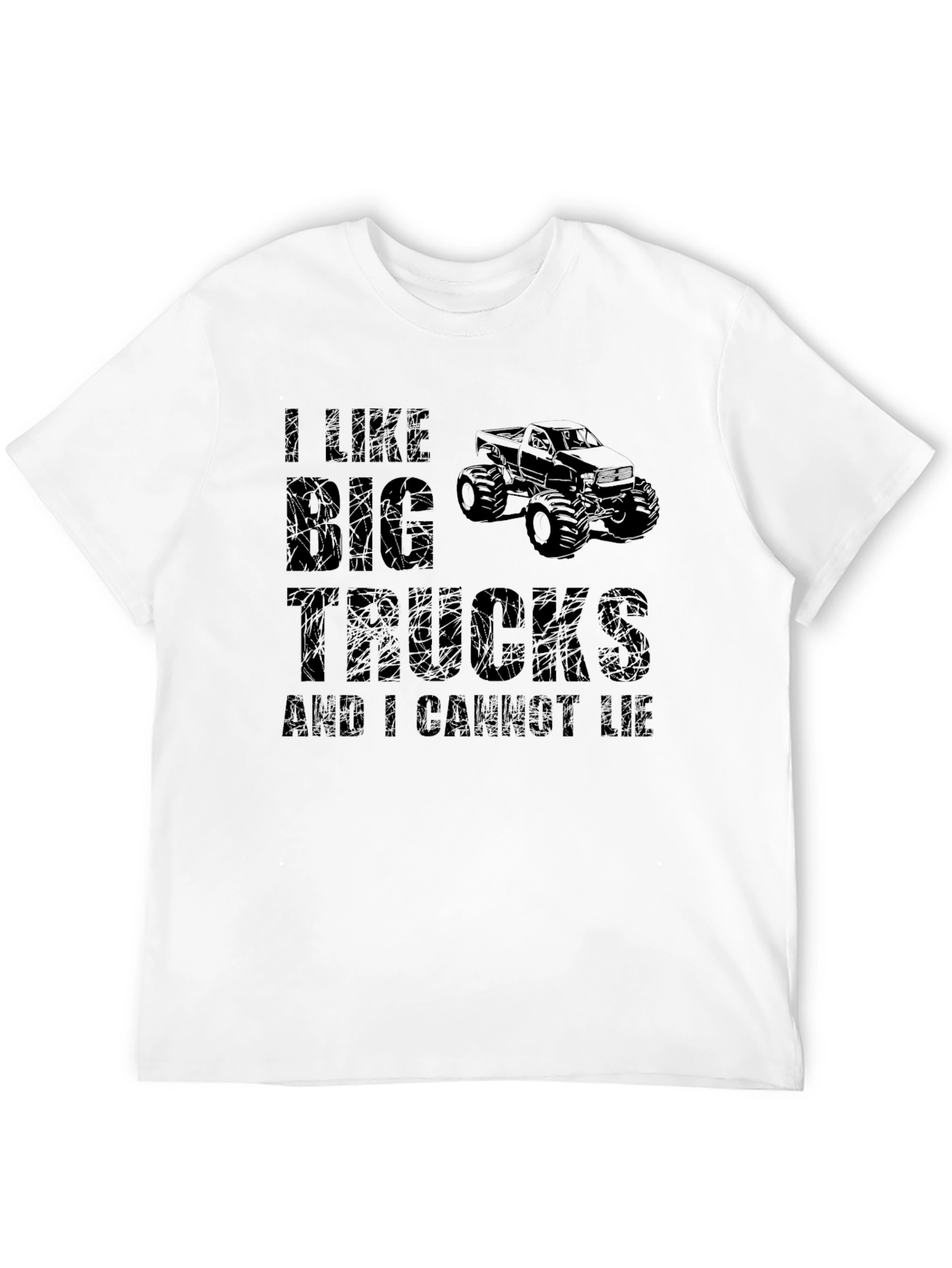 I Like Big Trucks Mens Black T-Shirt