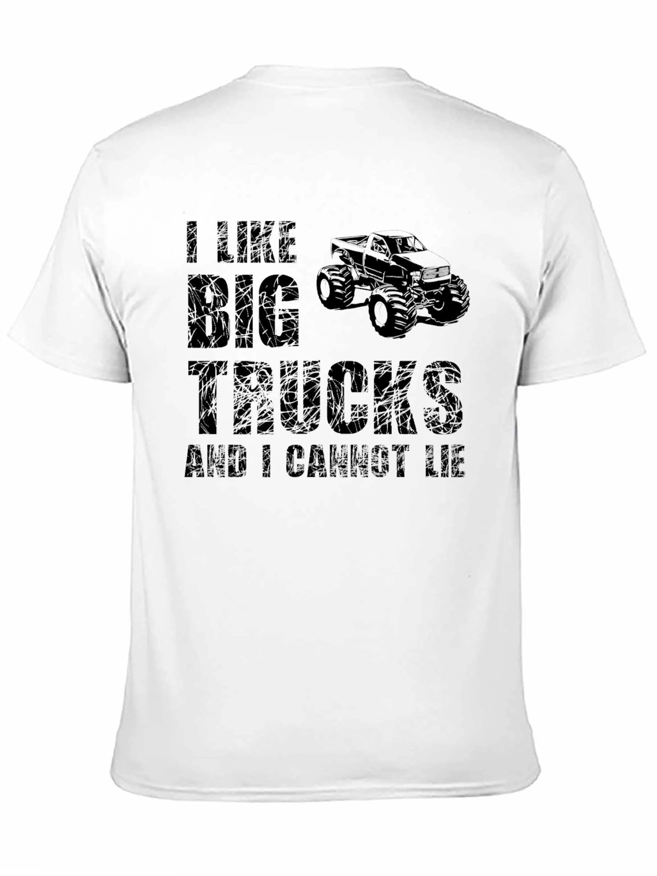 I Like Big Trucks Mens Black T-Shirt