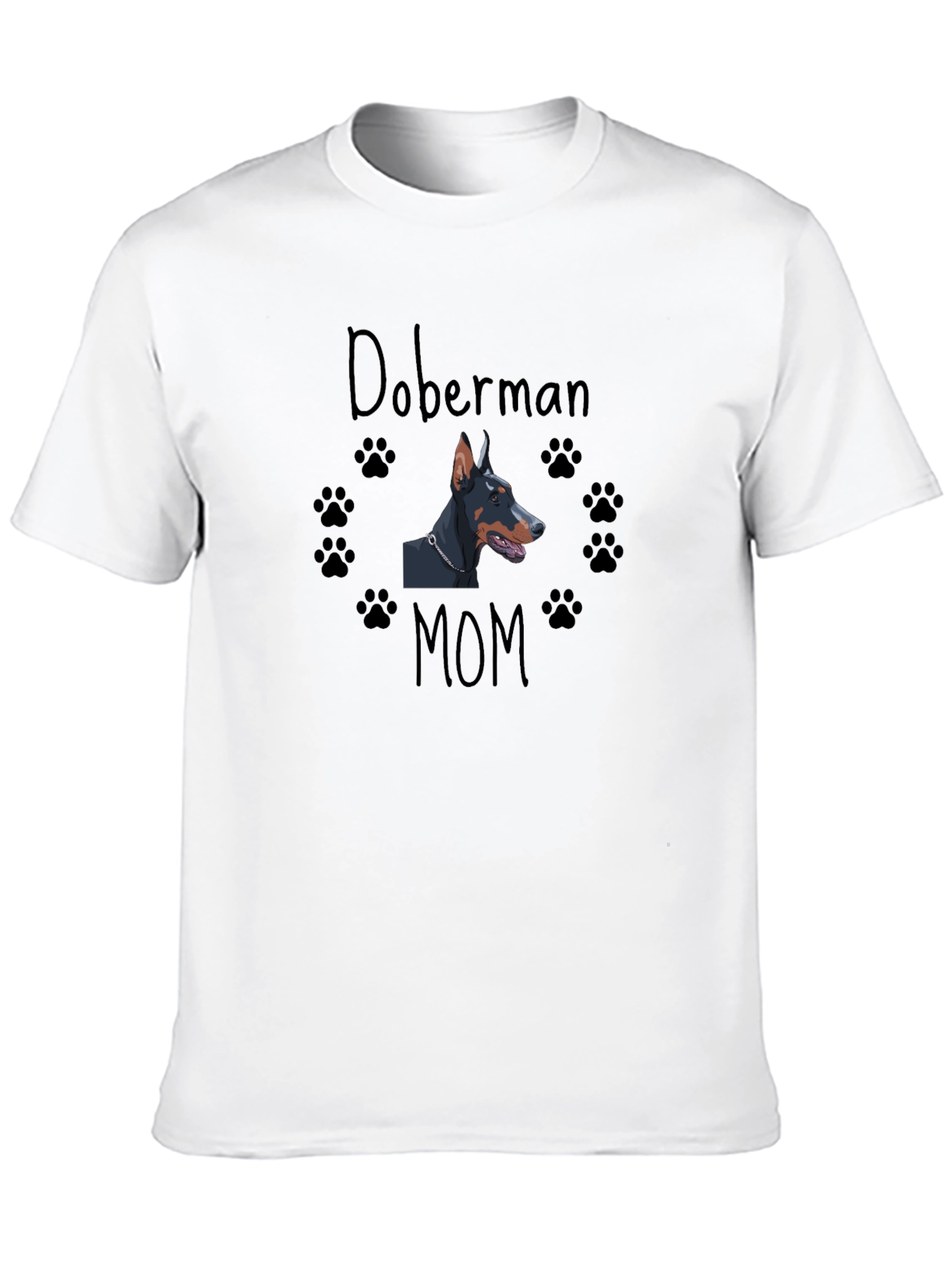 Doberman Mom T-Shirt - Black Dog Lover Tee