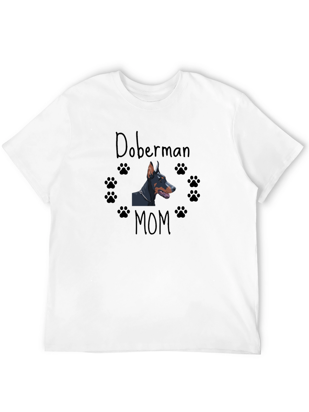 Doberman Mom T-Shirt - Black Dog Lover Tee