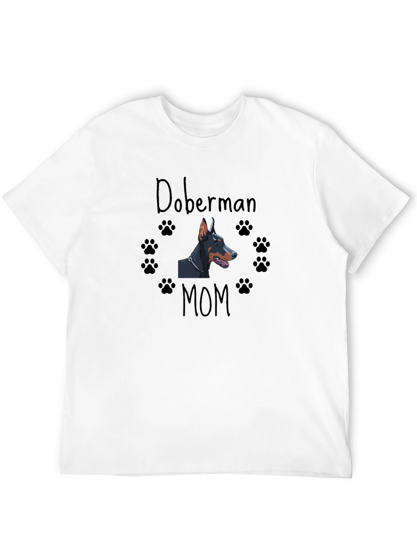 Doberman Mom T-Shirt - Black Dog Lover Tee