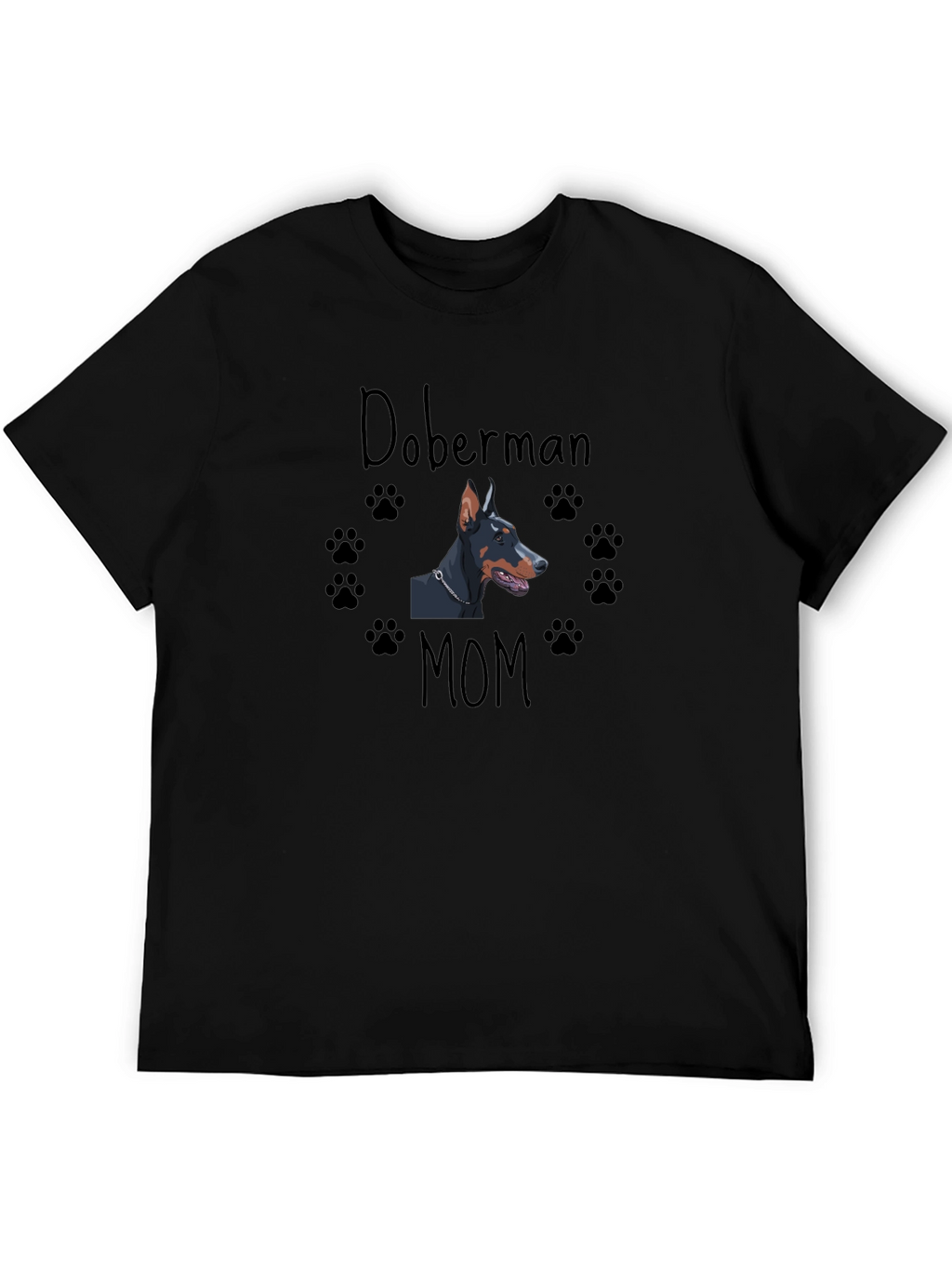 Doberman Mom T-Shirt - Black Dog Lover Tee