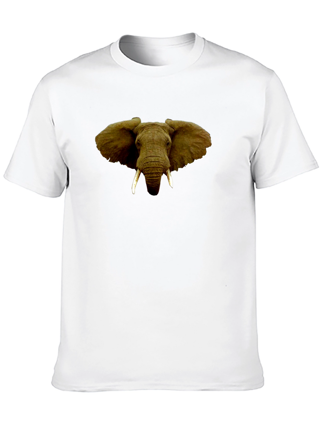 Elephant Graphic Print Black T-Shirt