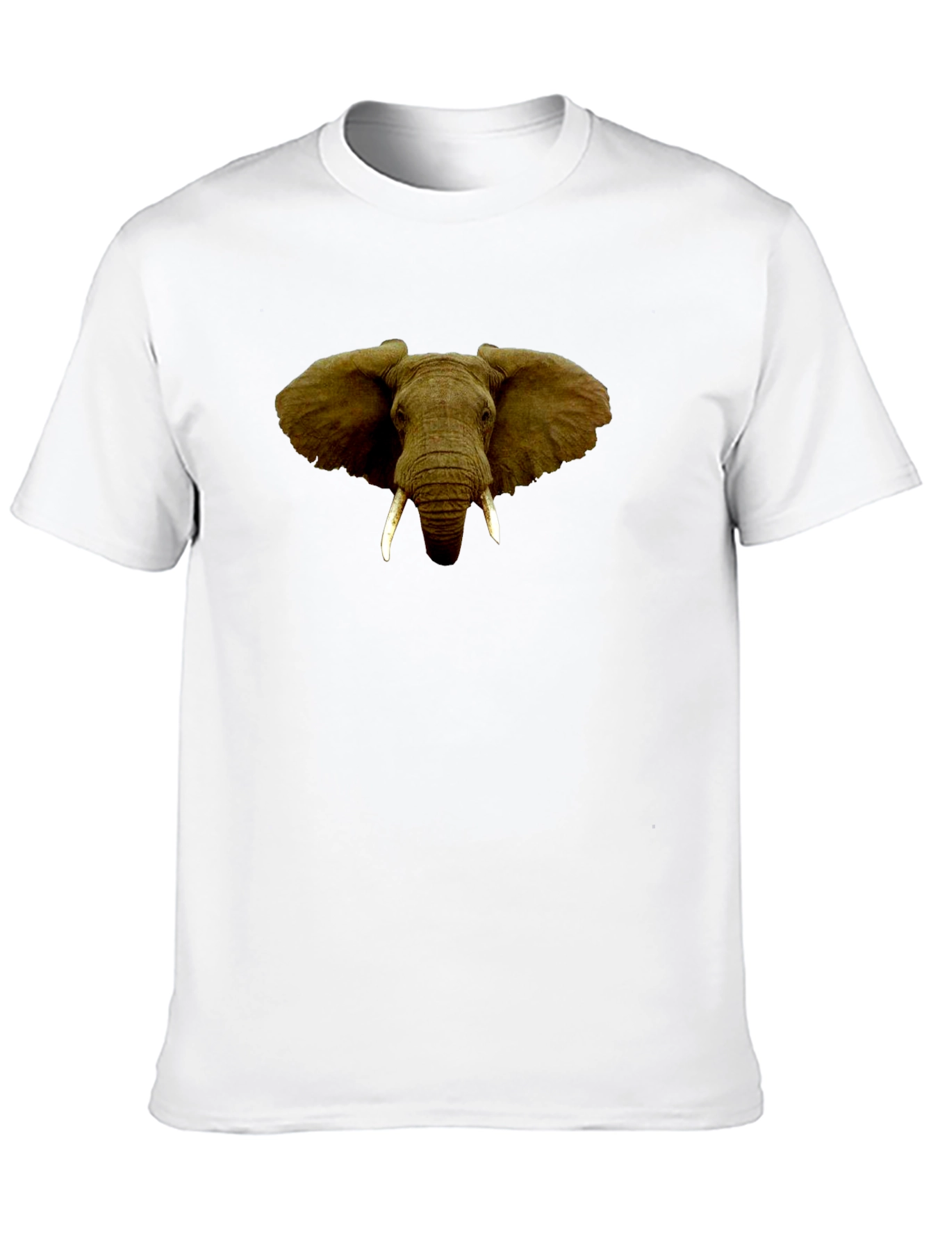 Elephant Graphic Print Black T-Shirt