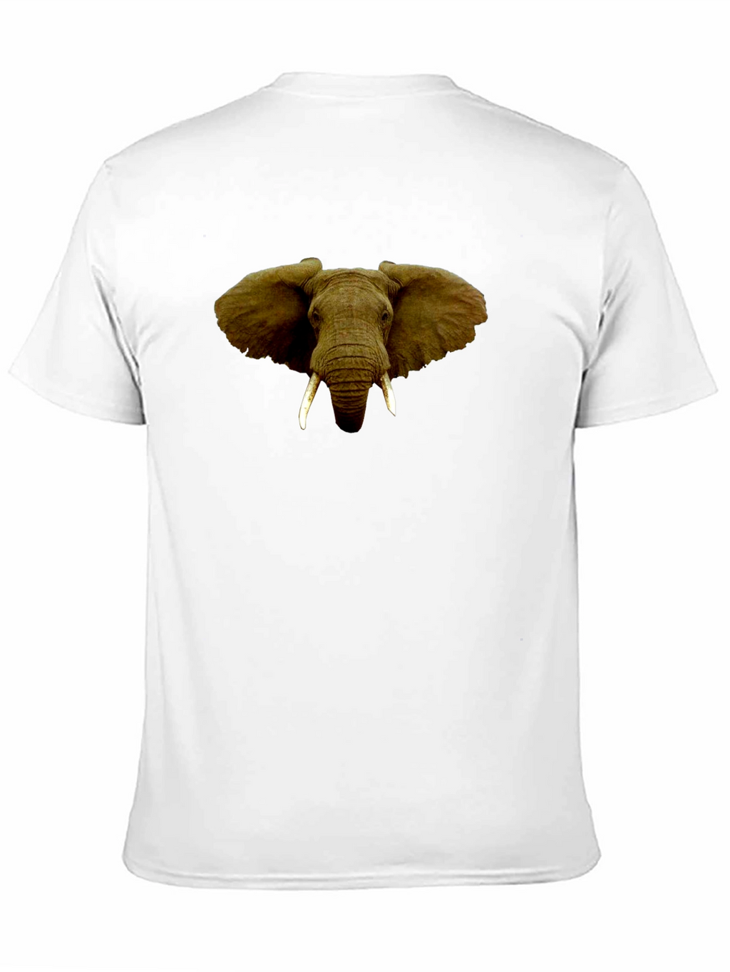 Elephant Graphic Print Black T-Shirt