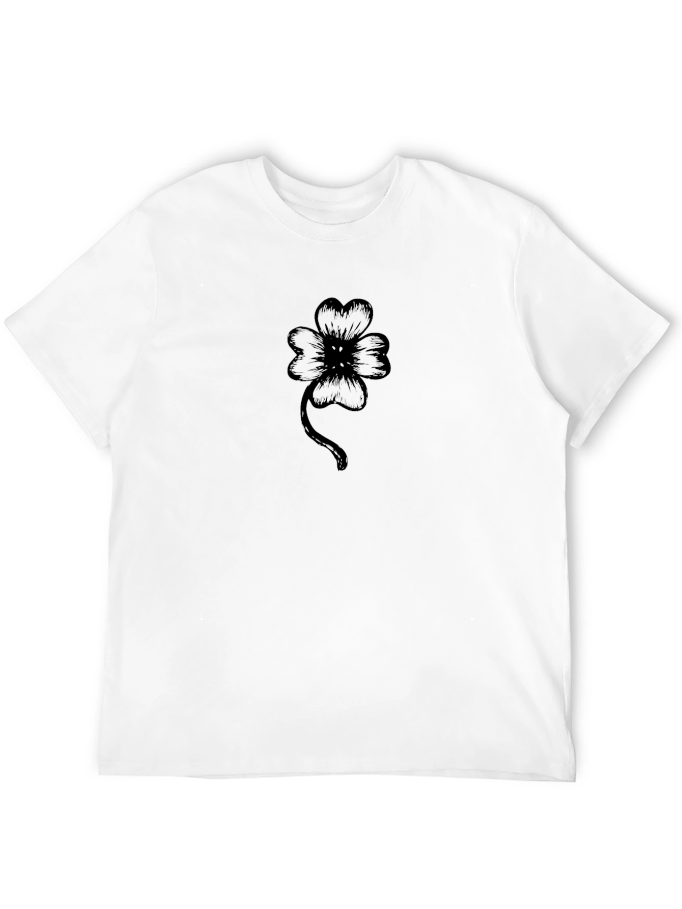 Clover Graphic Black T-Shirt