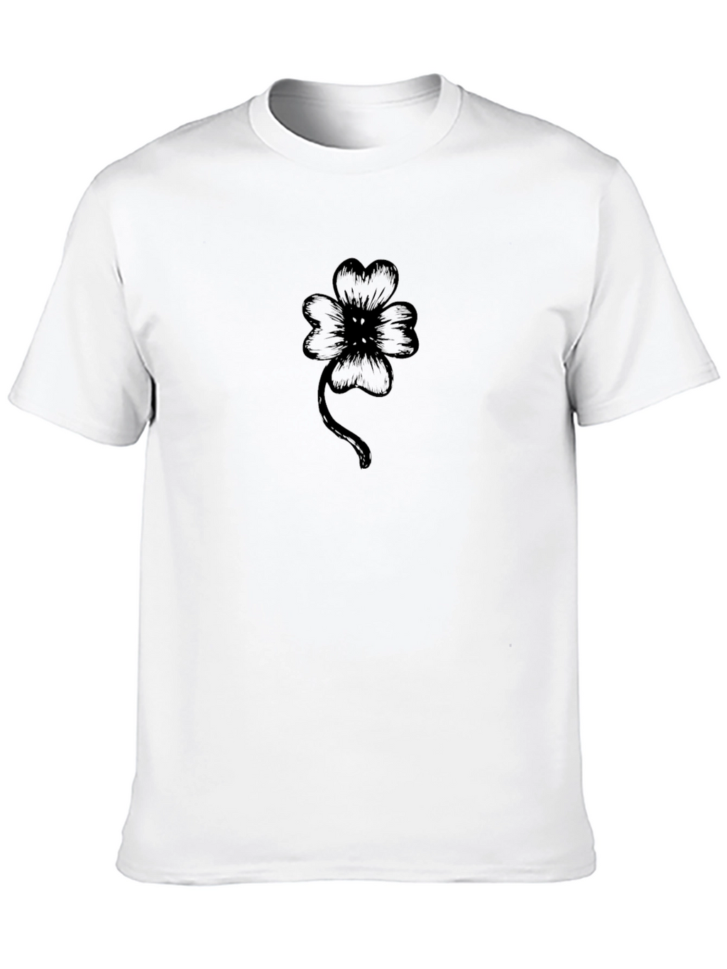 Clover Graphic Black T-Shirt