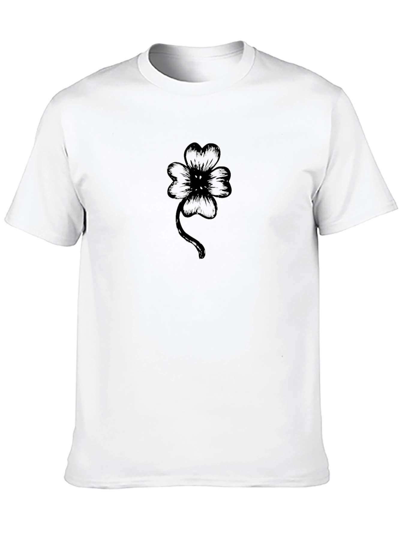Clover Graphic Black T-Shirt