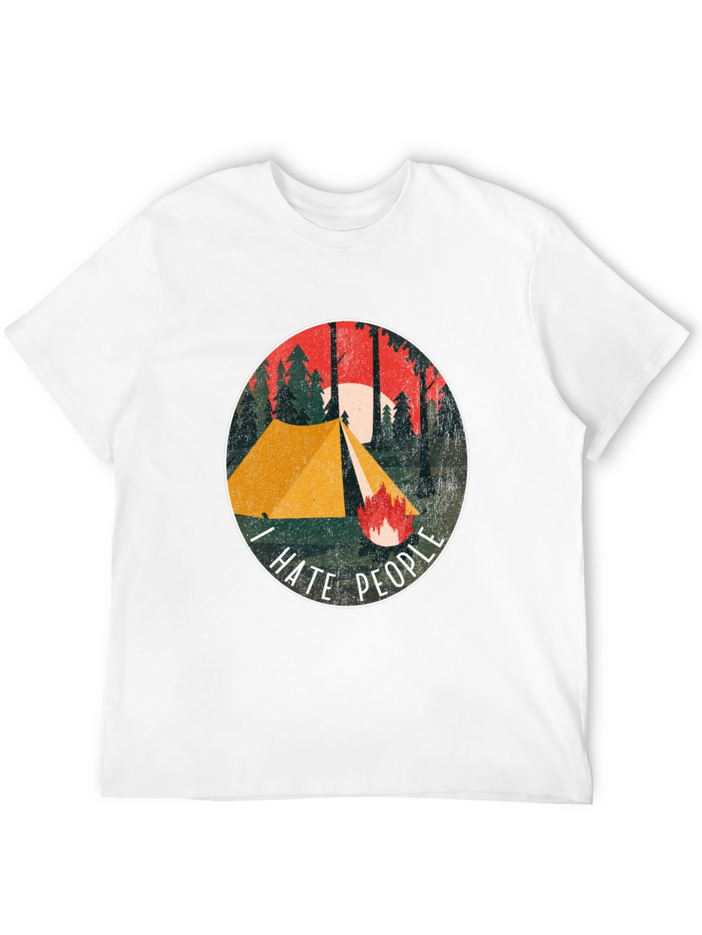 I Hate People Camping Graphic Tee