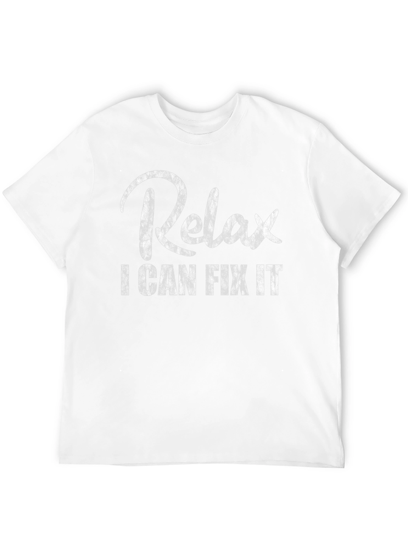 Relax I Can Fix It Black Graphic T-Shirt