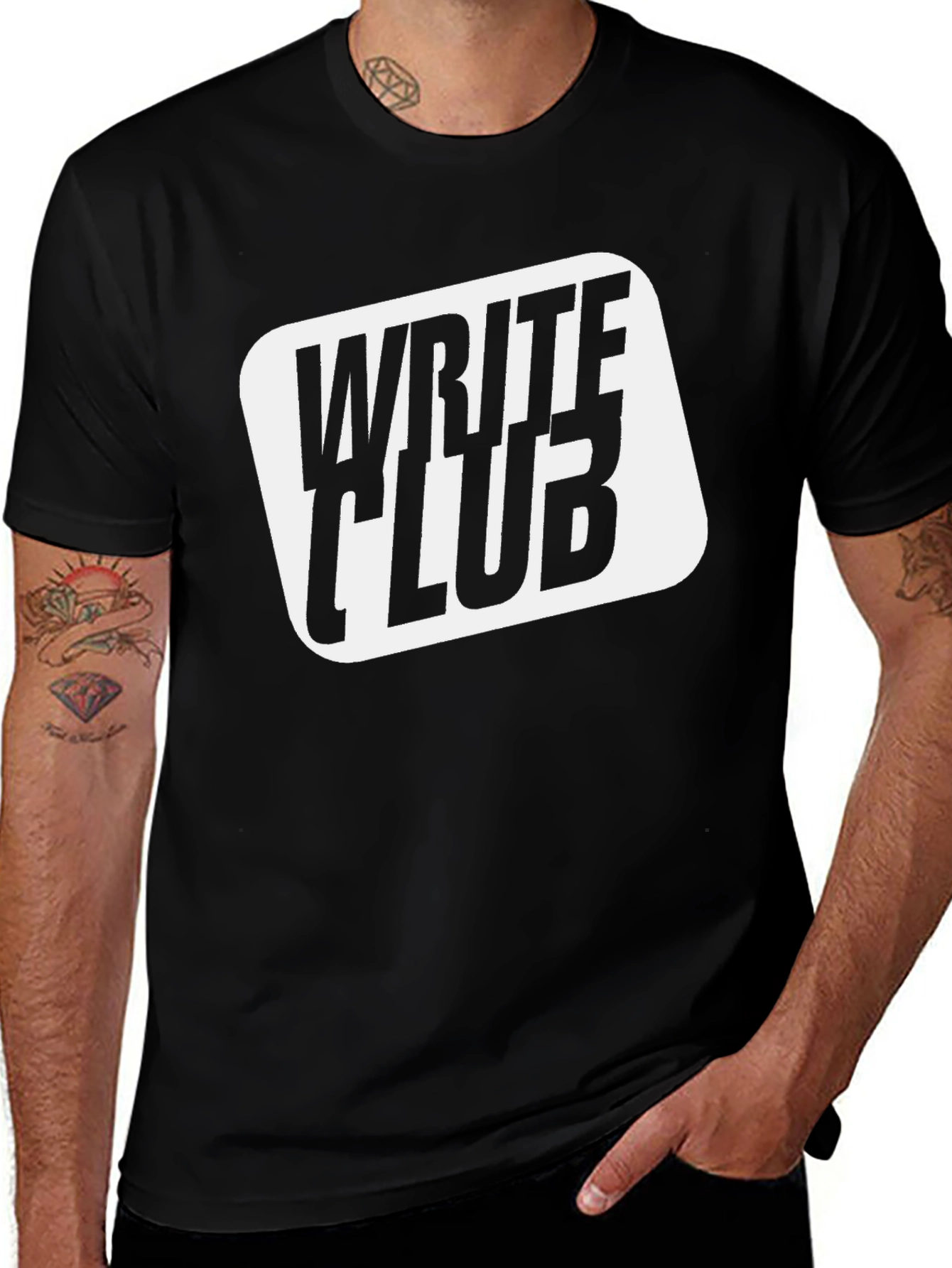 Write Club Black Graphic T-Shirt