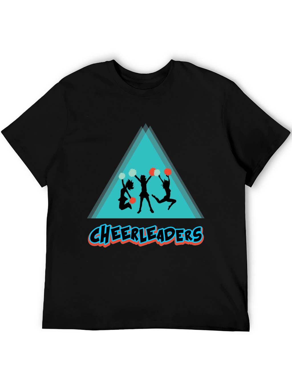 Cheerleaders Graphic Tee - Black T-Shirt