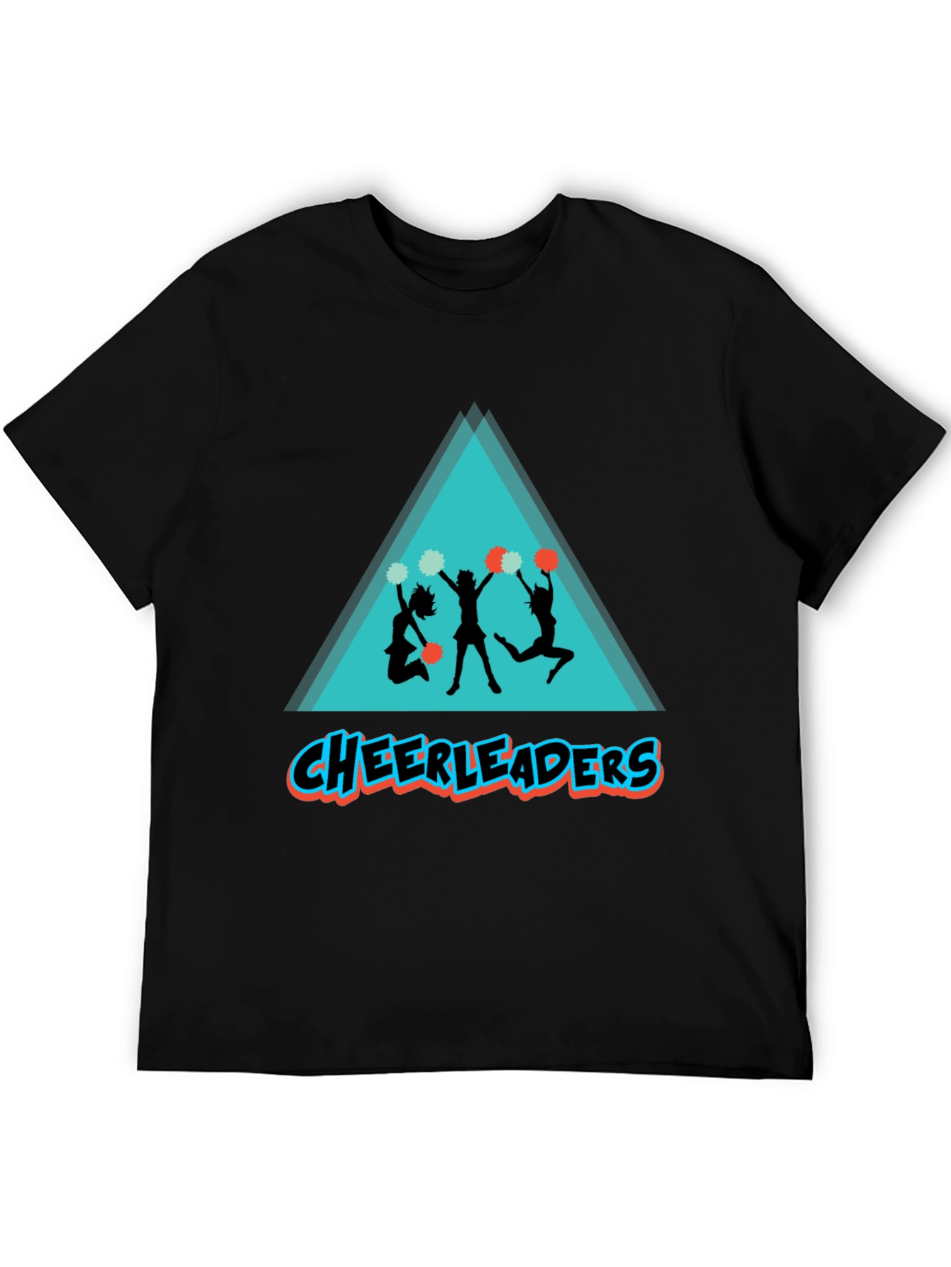 Cheerleaders Graphic Tee - Black T-Shirt