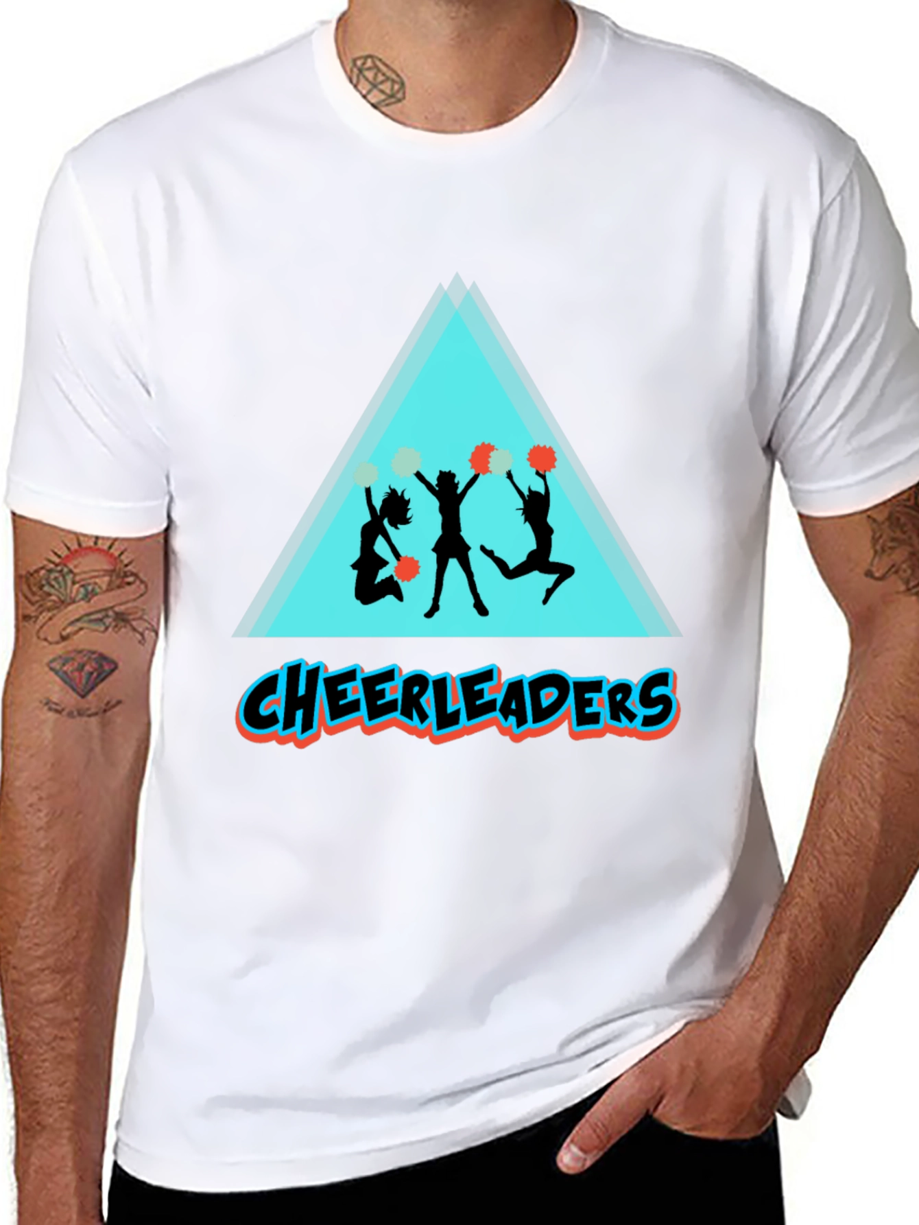 Cheerleaders Graphic Tee - Black T-Shirt