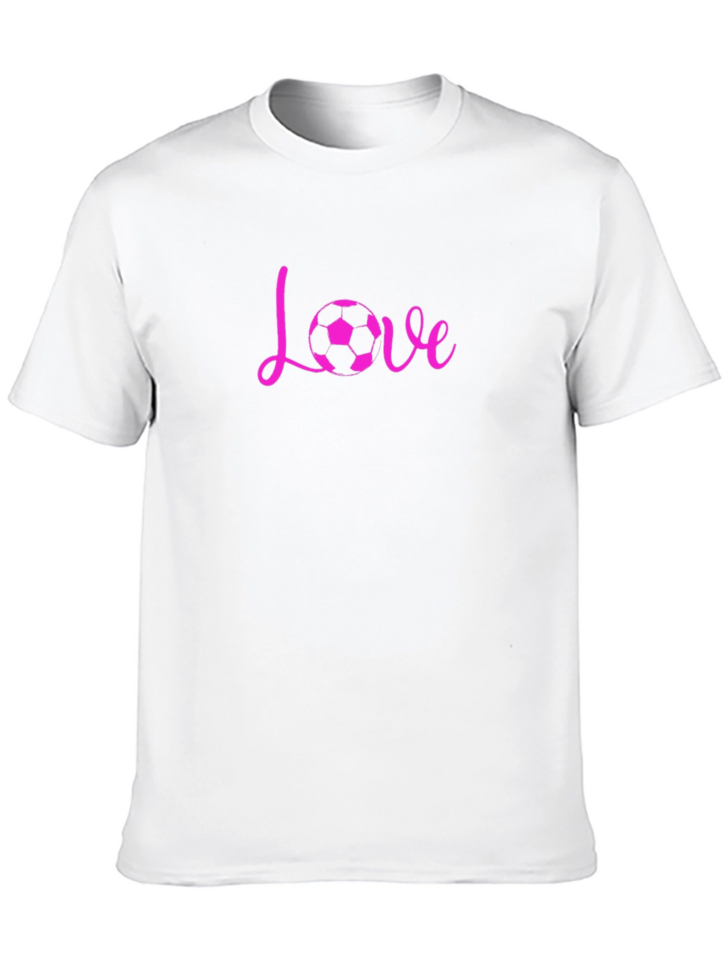 Love Soccer Graphic Tee - Black Cotton Blend