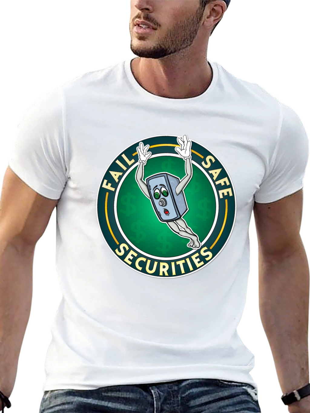 Fail Safe Securities Cartoon Graphic T-Shirt