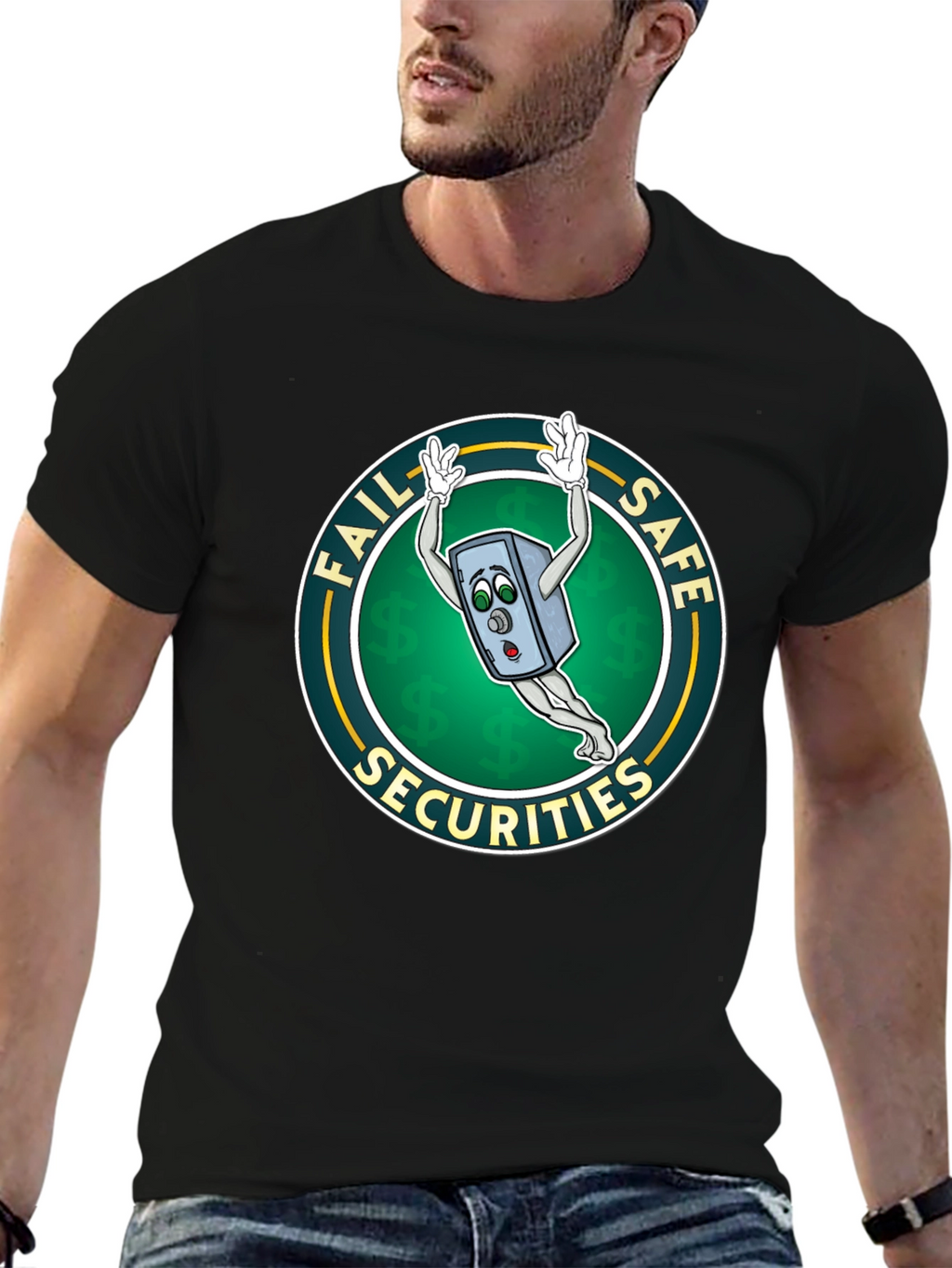 Fail Safe Securities Cartoon Graphic T-Shirt