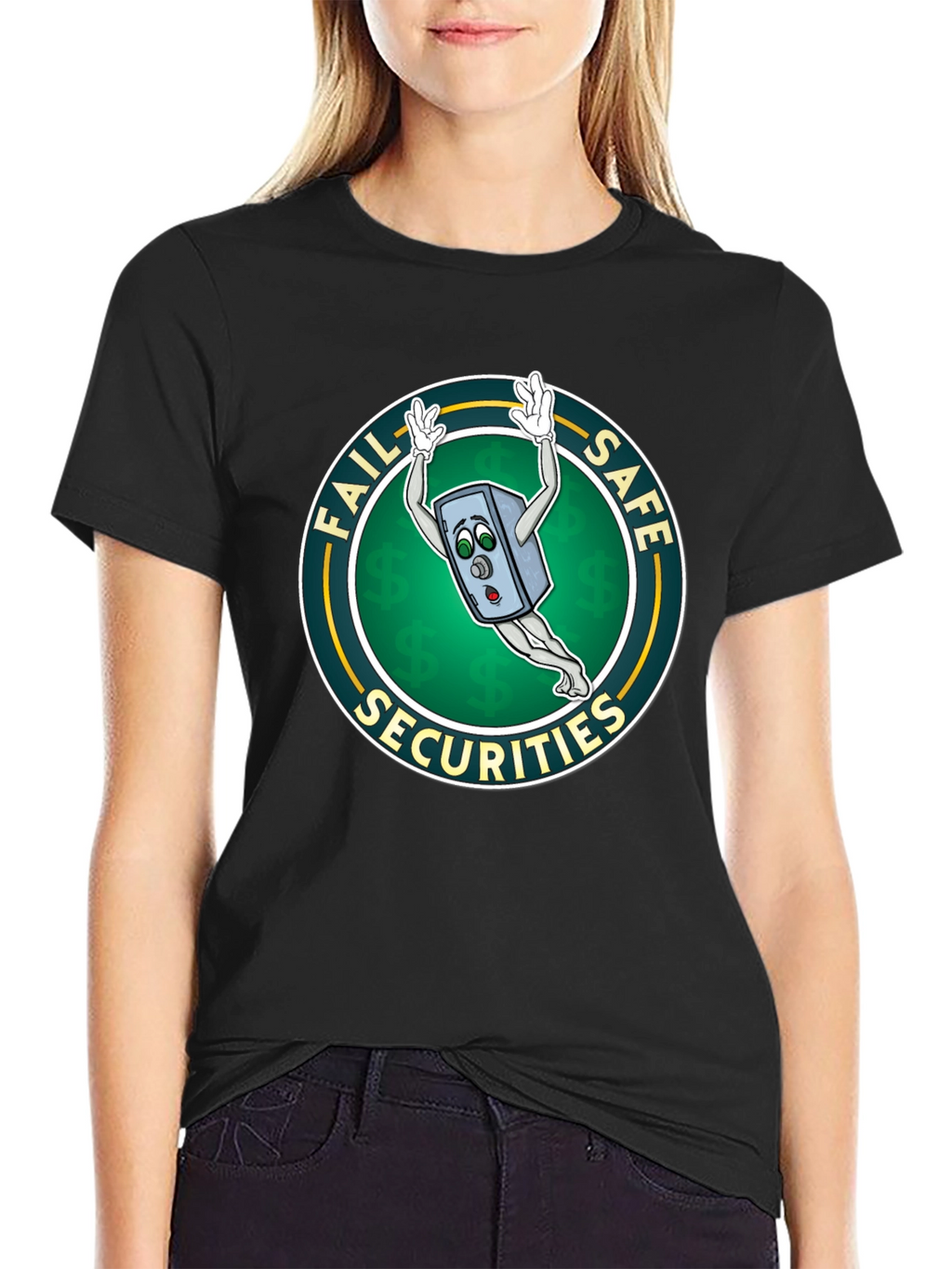 Fail Safe Securities Cartoon Graphic T-Shirt