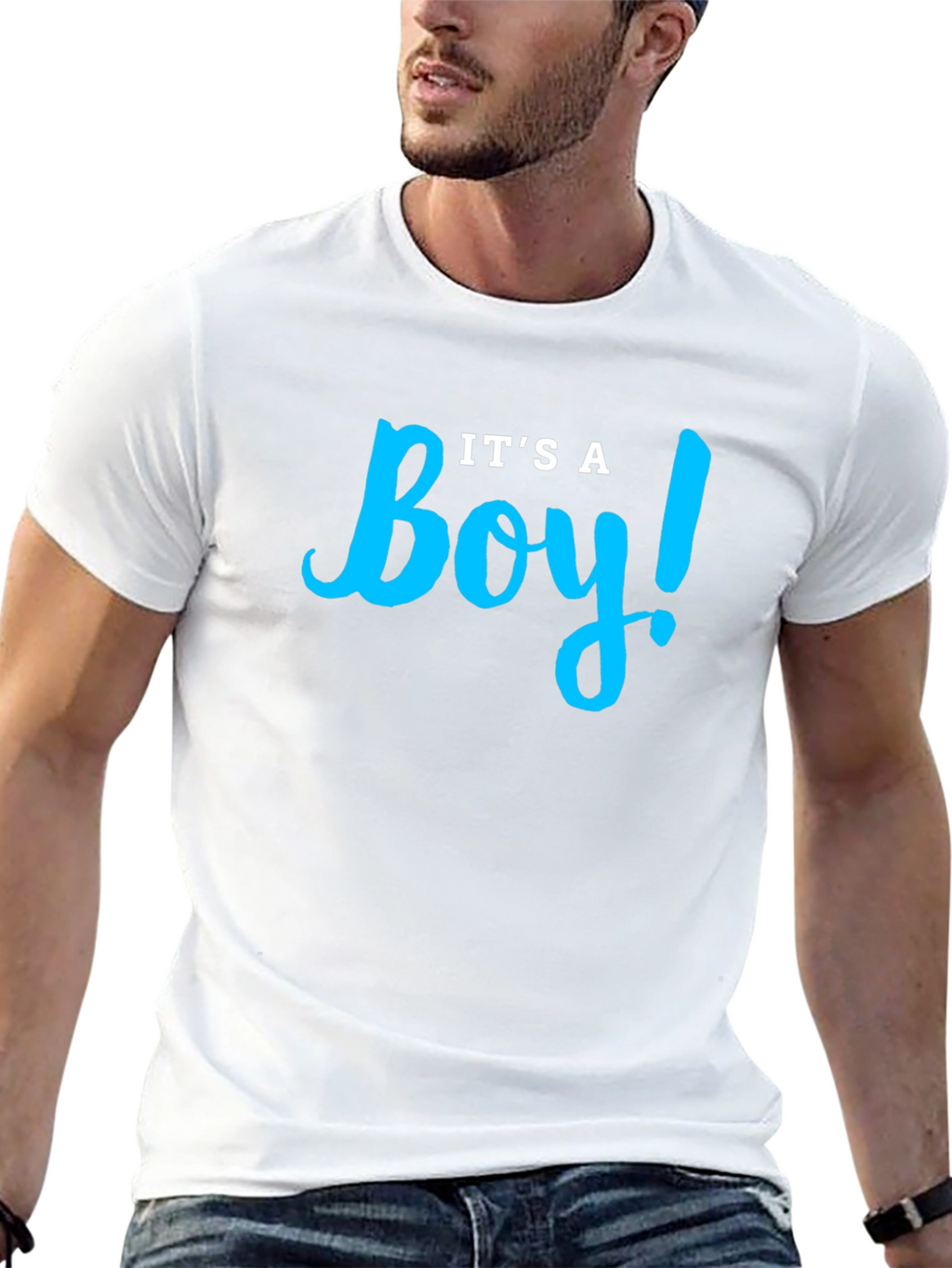 Its A Boy! Graphic Print T-Shirt