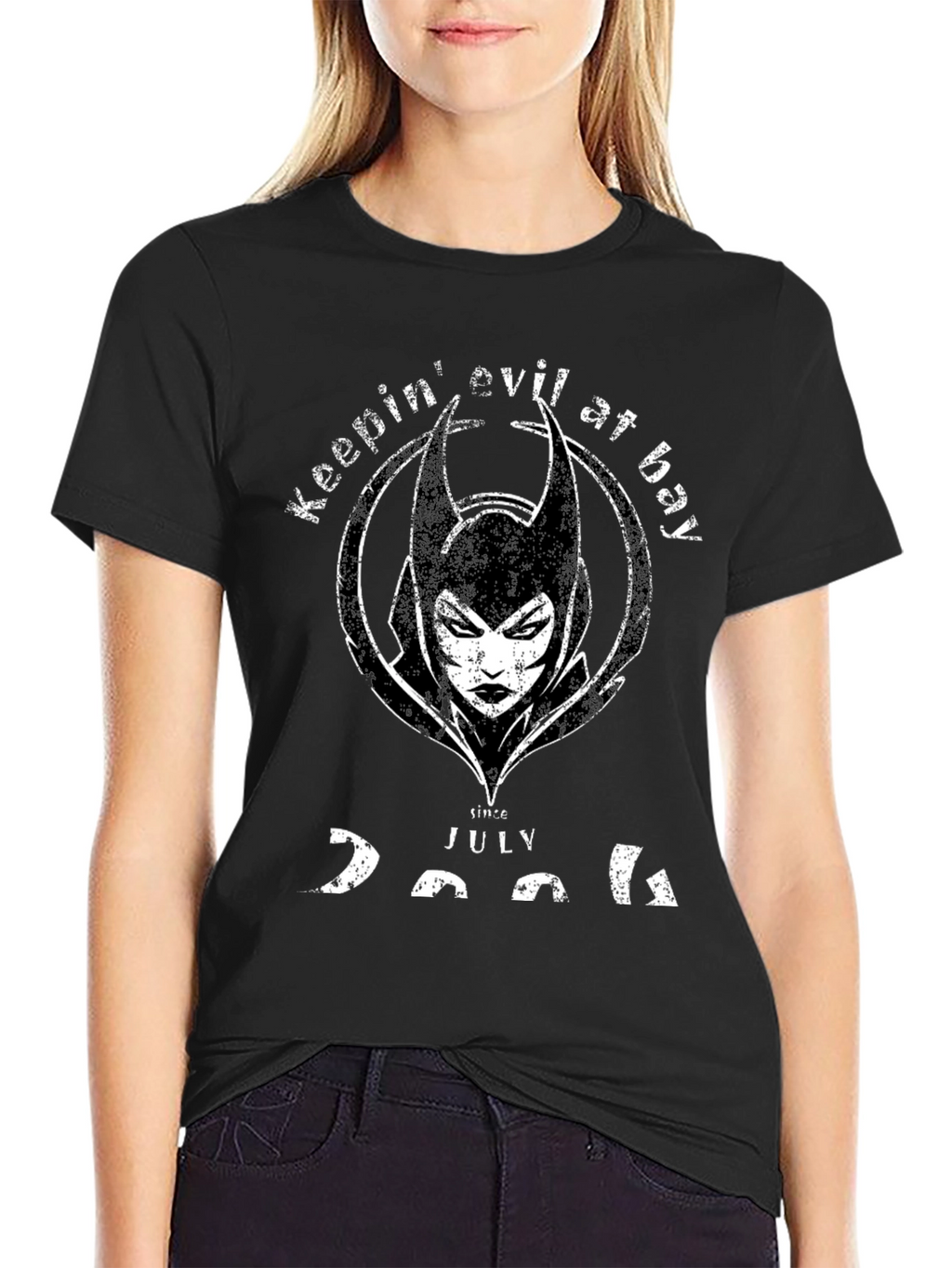Keepin Evil At Bay Since July 2006 Black T-Shirt