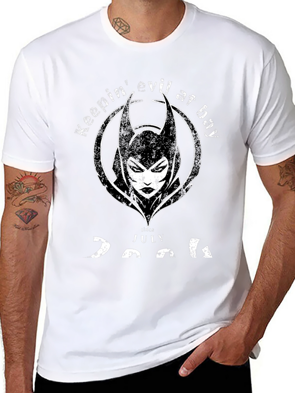 Keepin Evil At Bay Since July 2006 Black T-Shirt