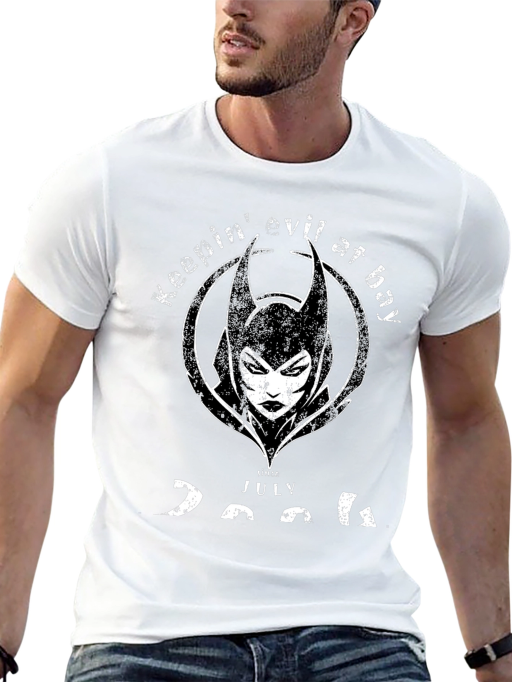 Keepin Evil At Bay Since July 2006 Black T-Shirt