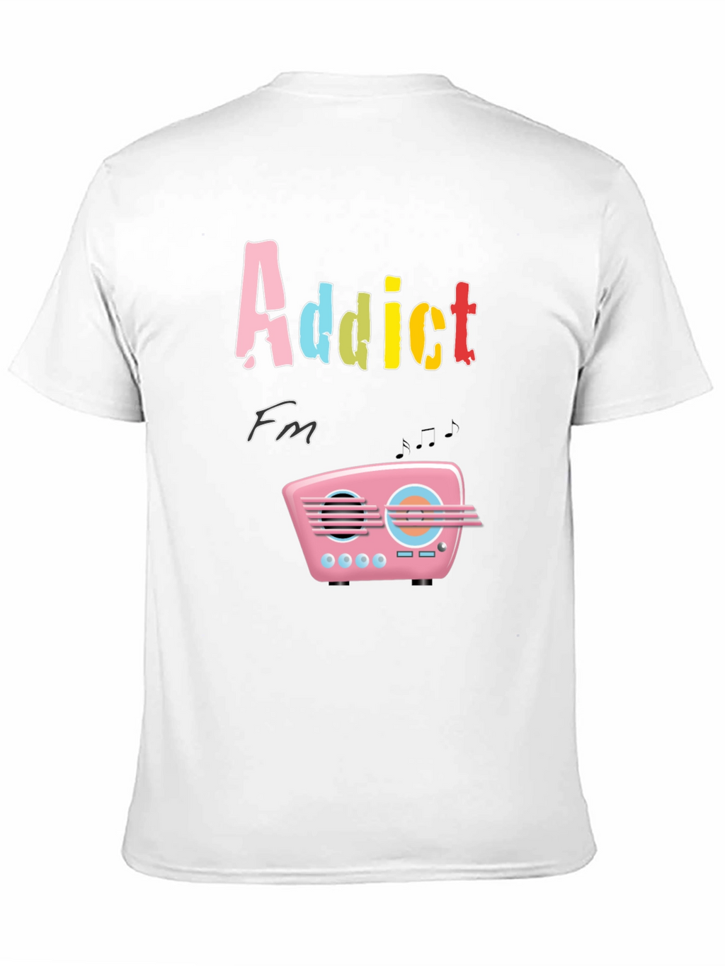 Addict FM T-Shirt: Retro Radio Design Tee
