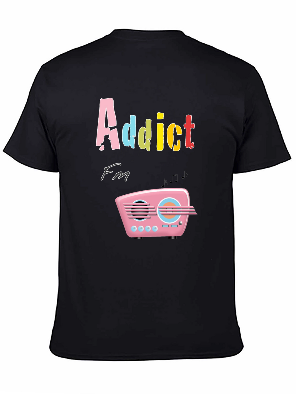 Addict FM T-Shirt: Retro Radio Design Tee