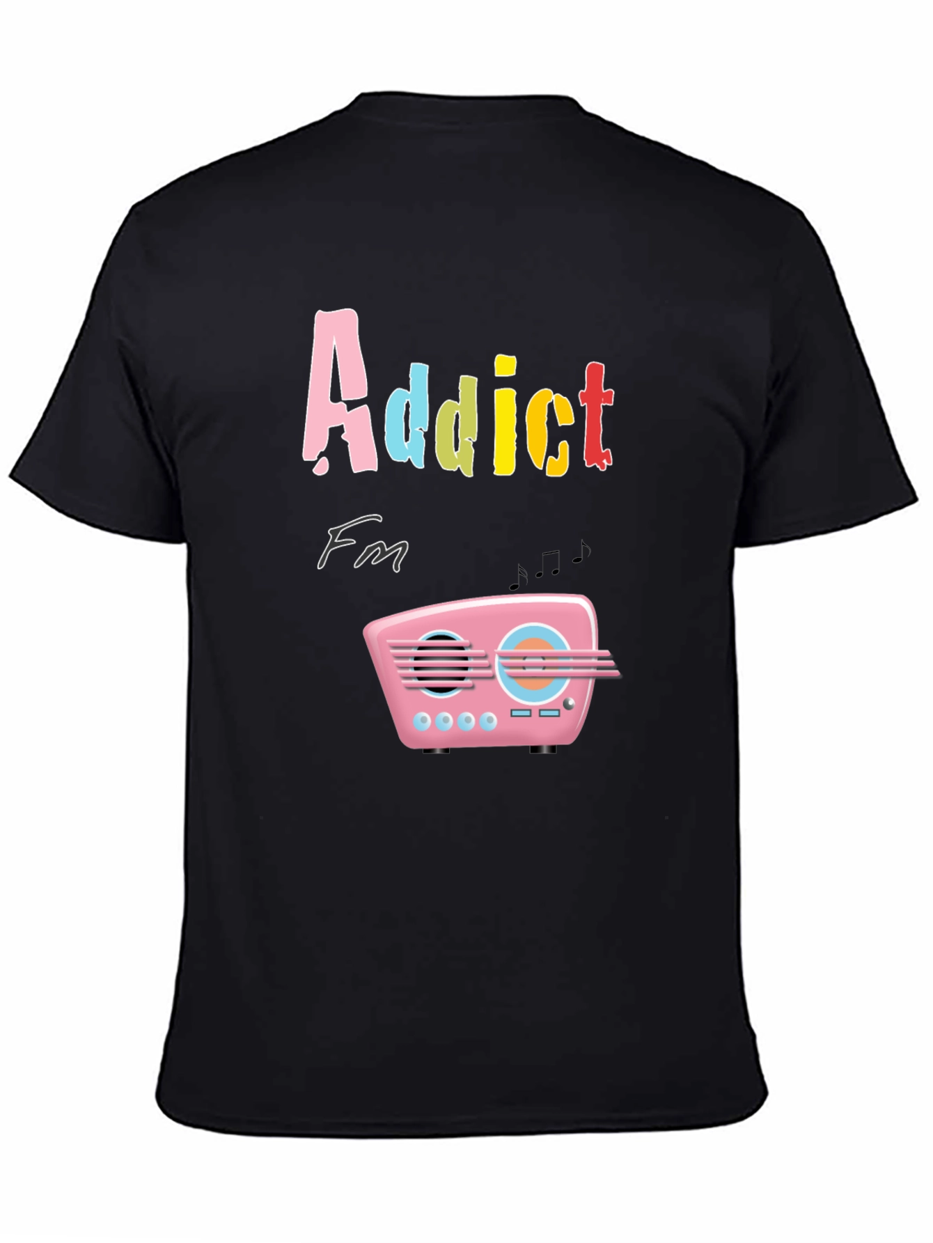Addict FM T-Shirt: Retro Radio Design Tee